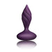 4 - inch Rocks Off Silicone Purple Rechargeable Butt Plug With Remote - Peaches and Screams