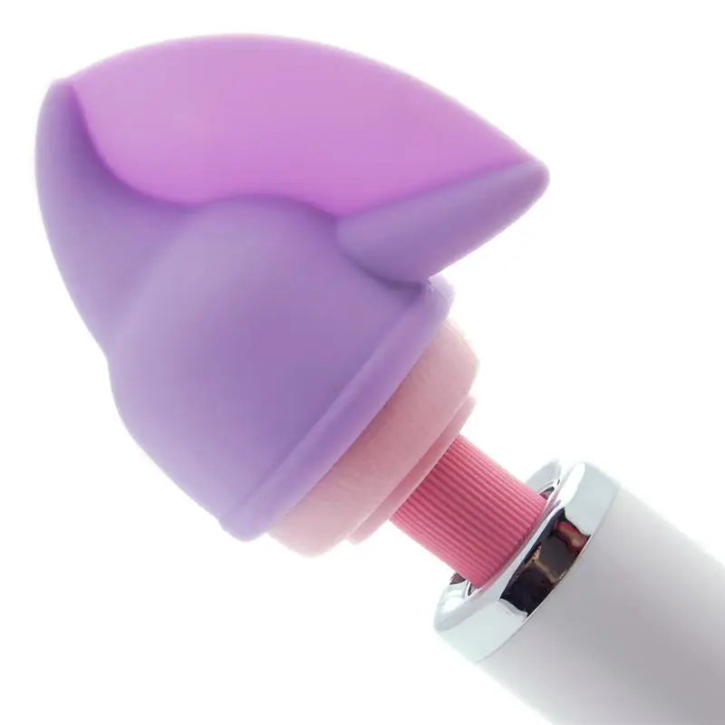 4-inch Wand Essentials Flutter Tip Soft Silicone Wand Attachment - Peaches and Screams