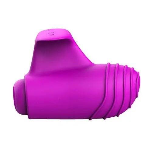 5 - function Bswish Bteased Purple Stimulating Finger Vibrator - Peaches and Screams