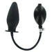 5-inch Black Inflatable Anal Butt Plug Probe With Hand Pump - Peaches and Screams