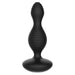 5.5-inch Black Silicone Waterproof E-stim Vibrating Anal Buttplug - Peaches and Screams