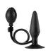 5-inch Large Black Inflatable Anal Butt Plug With Hand Pump - Peaches and Screams