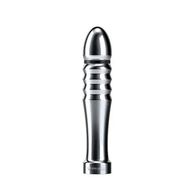 5-inch Mystim Stainless Steel Silver Electrastim Penis Dlldo - Peaches and Screams