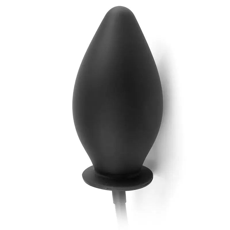 5 Inch Pipedream Black Inflatable Medium Butt Plug - Peaches and Screams
