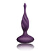 5.5 - inch Rocks Off Silicone Purple Rechargeable Butt Plug With Remote - Peaches and Screams