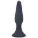 5-inch Silicone Black Classic Medium Butt Plug With Suction Cup Base - Peaches and Screams
