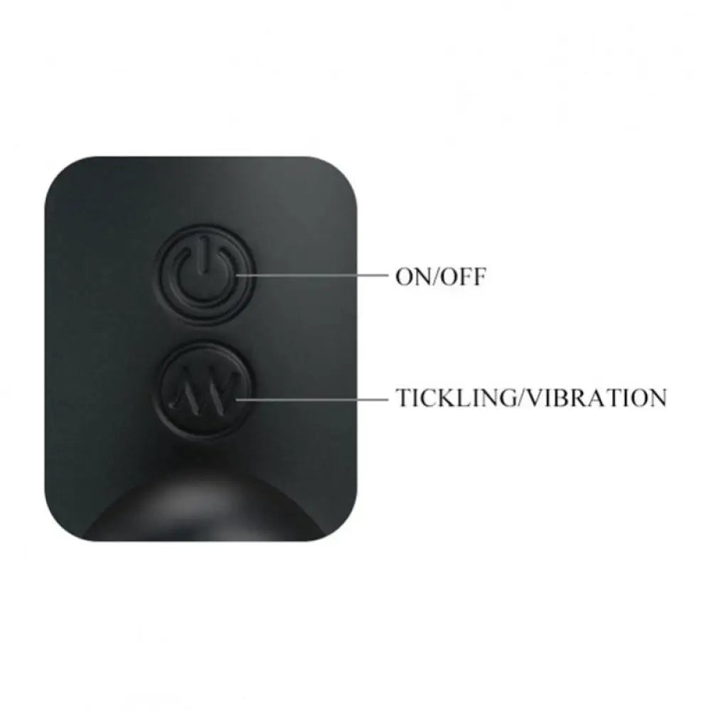 5-inch Silicone Black Multi-speed Rechargeable Prostate Massager - Peaches and Screams