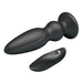 5-inch Silicone Black Powerful Rechargeable Vibrating Butt Plug With Remote - Peaches and Screams