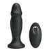 5 - inch Silicone Black Powerful Waterproof Vibrating Butt Plug With Remote - Peaches and Screams