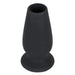 5 - inch You2toys Silicone Black Extra Large Hollow Butt Plug - Peaches and Screams