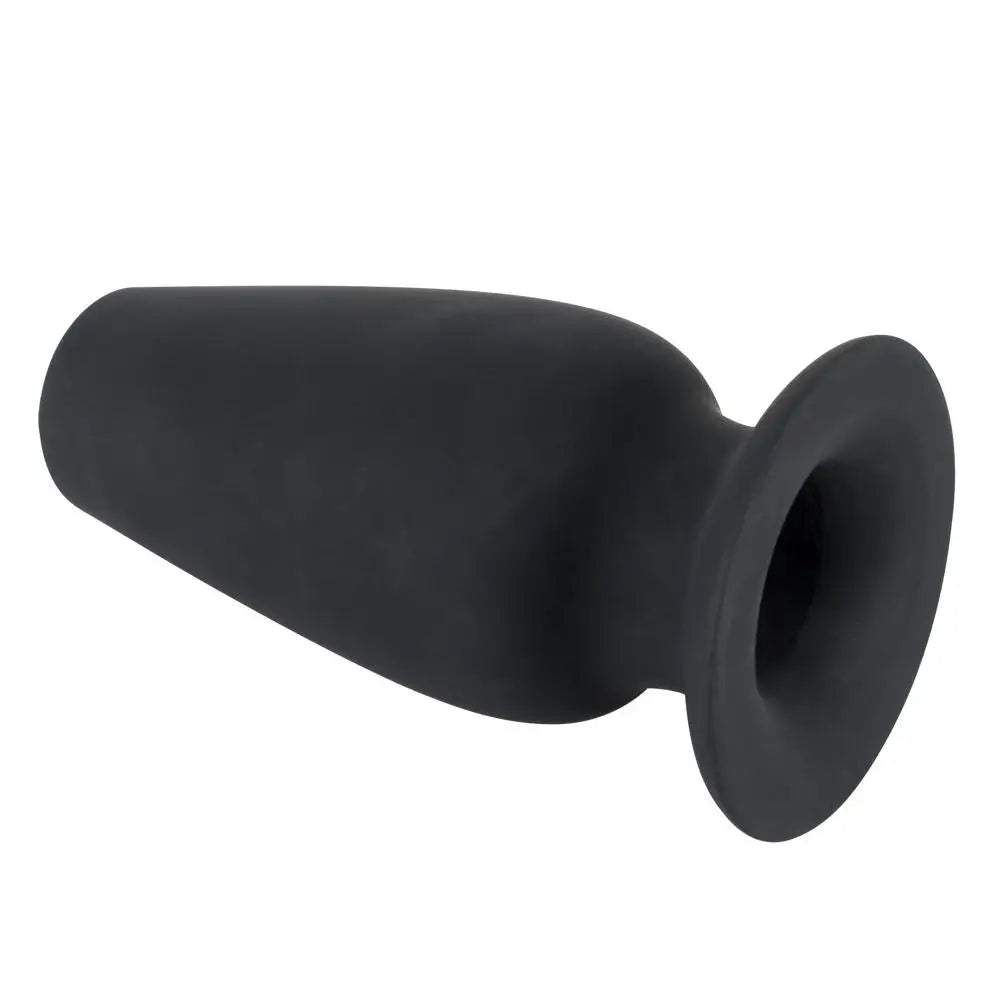 5-inch You2toys Silicone Black Extra Large Hollow Butt Plug - Peaches and Screams