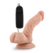 6.5-inch Blush Novelties Flesh Pink Realistic Vibrator With Suction Cup Base - Peaches and Screams