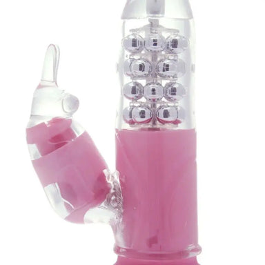6.5 - inch Colt Pink Waterproof Rabbit Vibrator With Stimulating Beads - Peaches and Screams