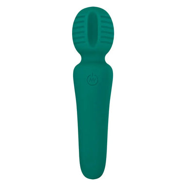 6-inch Adam And Eve Silicone Green Rechargeable Wand Massager - Peaches and Screams