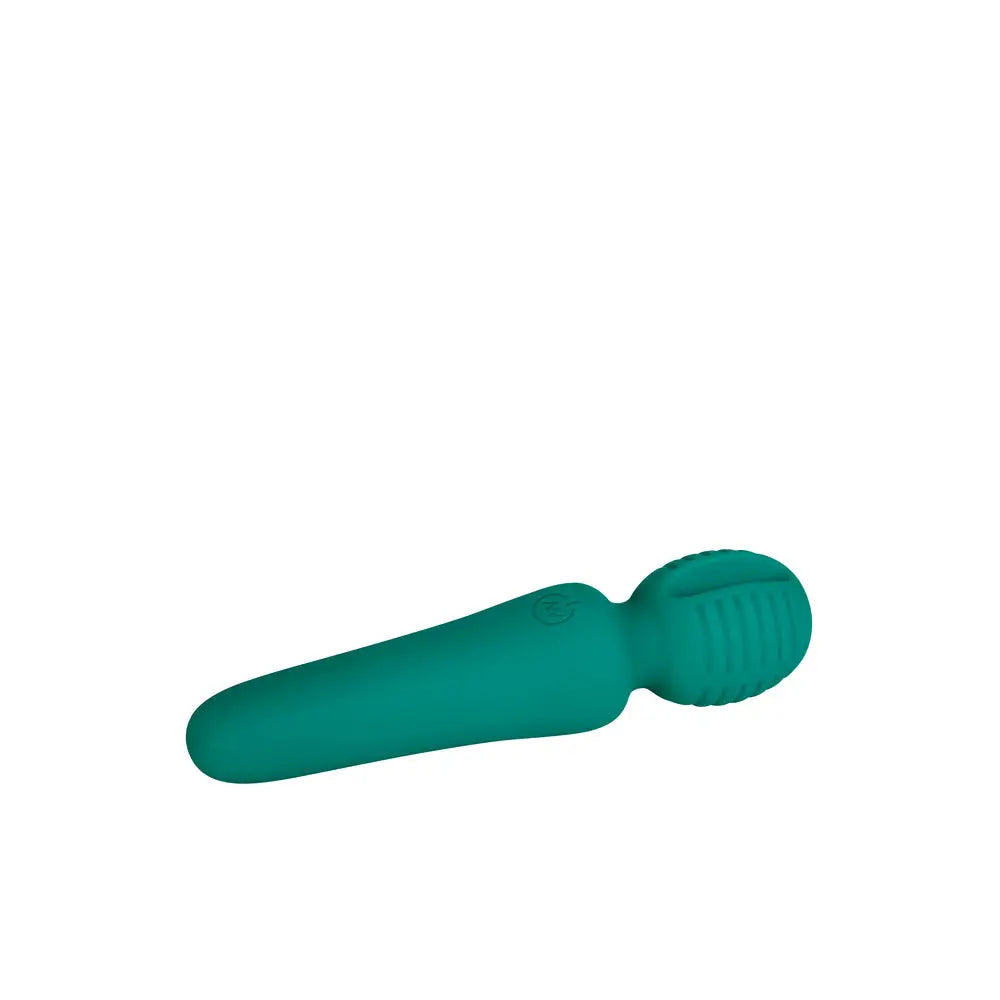 6 - inch Adam And Eve Silicone Green Rechargeable Wand Massager - Peaches and Screams