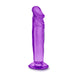 6-inch Blush Novelties Purple Large Dildo With a Suction Cup Base - Peaches and Screams