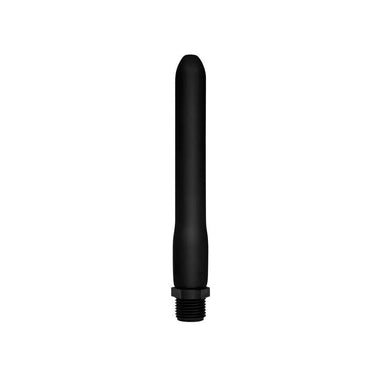 6-inch Prowler Silicone Black Shower Shot With Pliable Nozzle - Peaches and Screams