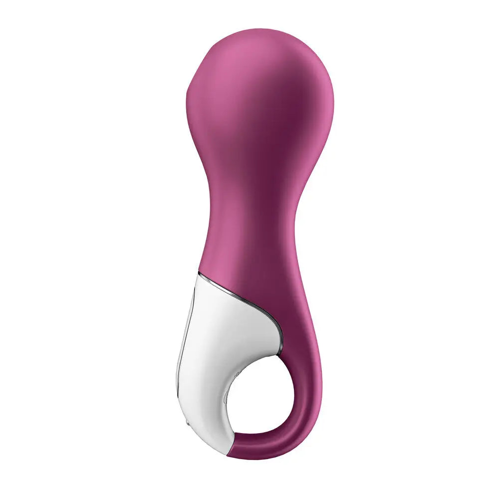 6-inch Satisfyer Pro Silicone Red Rechargeable Clitoral Vibrator - Peaches and Screams