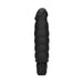 6.6 - inch Shots Black Multi - speed Ribbed Penis Vibrator - Peaches and Screams