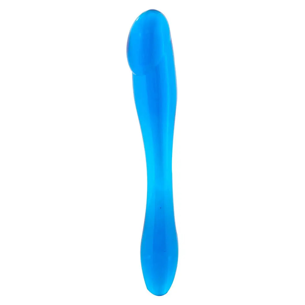 7.25 - inch Seven Creations Double Ended Blue Anal Dildo - Peaches and Screams