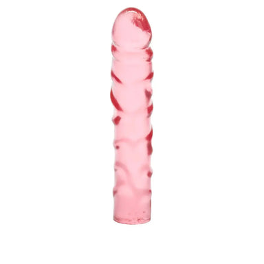 7.5-inch Colt Jelly Bendable Pink Penis Dildo With Vein Details - Peaches and Screams