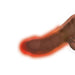 7.5-inch Pipedream Silicone Flesh Brown Rechargeable Penis Vibrator - Peaches and Screams