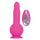 7.55-inch Evolved Silicone Pink Vibrating Penis Dildo with Remote - Peaches and Screams