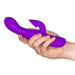 7.6 - inch Toy Joy Silicone Purple Rechargeable Rabbit Vibrator - Peaches and Screams