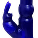 7 - inch Blue Multi - speed Waterproof Rabbit Vibrator With Clit Stim - Peaches and Screams