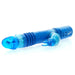7-inch Blue Rotating And Thrusting Rabbit Vibrator With Beads - Peaches and Screams