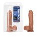 7-inch Colt Flesh Brown Penis Dildo With Suction Cup And Balls - Peaches and Screams