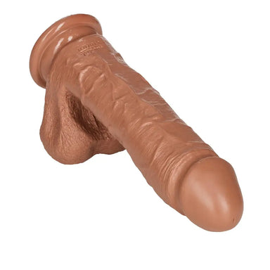 7 - inch Colt Flesh Brown Penis Dildo With Suction Cup And Balls - Peaches and Screams