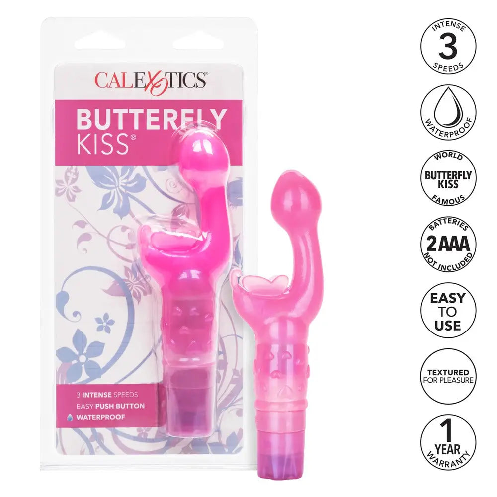 7-inch Colt Jelly Pink 3-speeds Butterfly G-spot Vibrator - Peaches and Screams