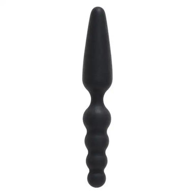7-inch Nmc Ltd Black Silicone Dual-head Anal Butt Plug - Peaches and Screams