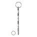 7 - inch Ouch Urethral Sounding Steel Silver Dilator With Ring - Peaches and Screams