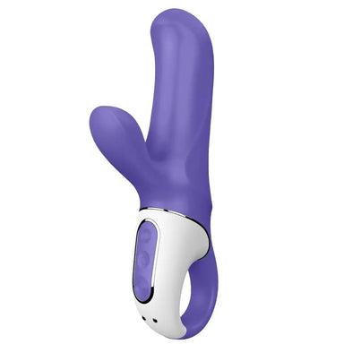 7-inch Satisfyer Pro Silicone Blue Bunny Rechargeable Vibrator - Peaches and Screams