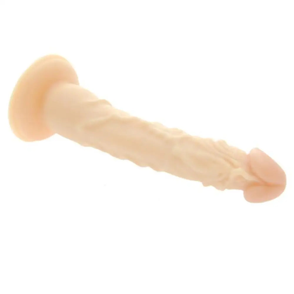 7-inch You2toys Bendable Nude Penis Dildo with Suction Cup Base - Peaches and Screams