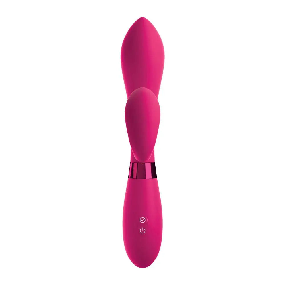 8.25 - inch Fantasy Silicone Pink Multi - function Rabbit Vibrator - Peaches and Screams