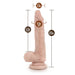 8.5-inch Blush Novelties Flesh Pink Realistic Dildo With Suction Cup - Peaches and Screams