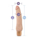 8.5-inch Blush Novelties Flesh Pink Realistic Penis Vibrator With Vein Details - Peaches and Screams