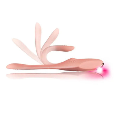 8.5-inch Rocks Off Silicone Pink Rechargeable Vibrator With Dual Motors - Peaches and Screams