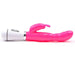 8.5-inch Rubber Pink Multi-speed Waterproof Rabbit Vibrator - Peaches and Screams