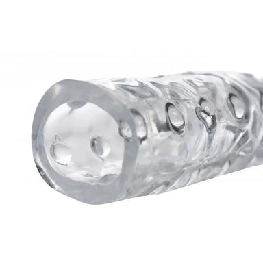 8.5-inch Size Matters Clear Penis Extender Sleeve For Him - Peaches and Screams