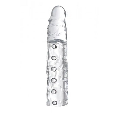 8.5-inch Size Matters Clear Penis Extender Sleeve For Him - Peaches and Screams