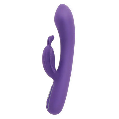 8.5-inch Toyjoy Silicone Purple Rechargeable Rabbit Butterfly Vibrator - Peaches and Screams