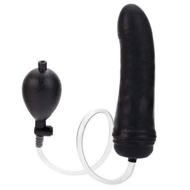 8 - inch Colt Hefty Probe Inflatable Black Large Penis Dildo - Peaches and Screams