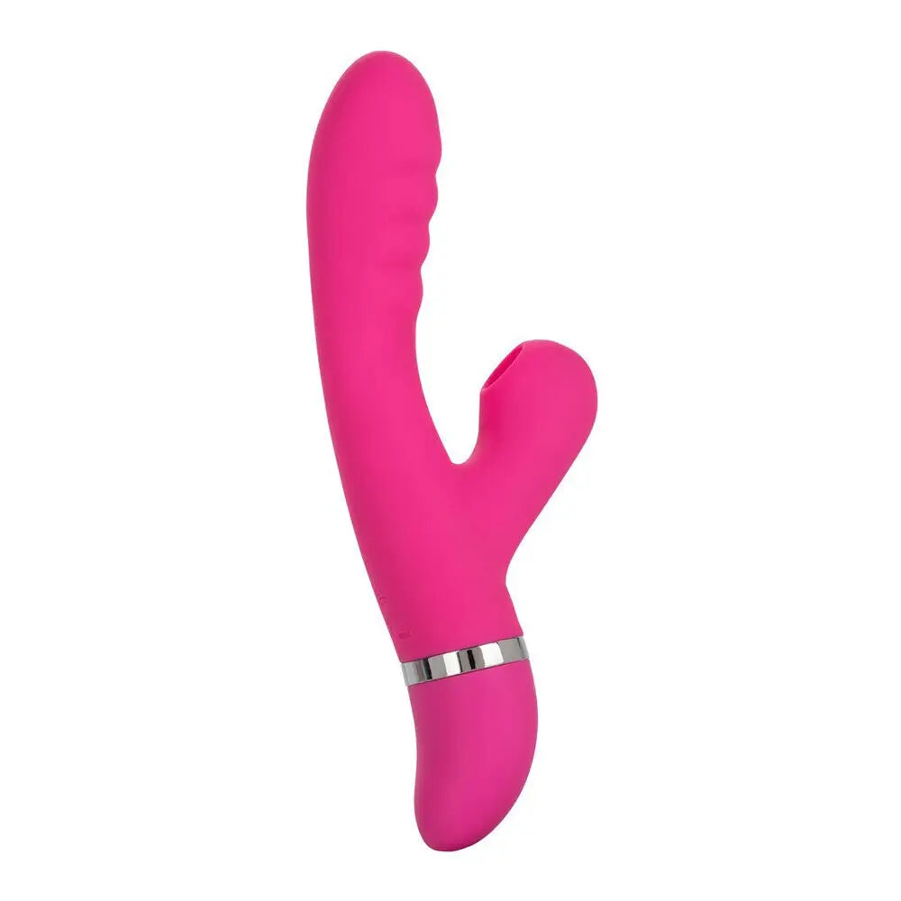 8 inch colt silicone multi speed pucker rabbit vibrator - peaches and screams