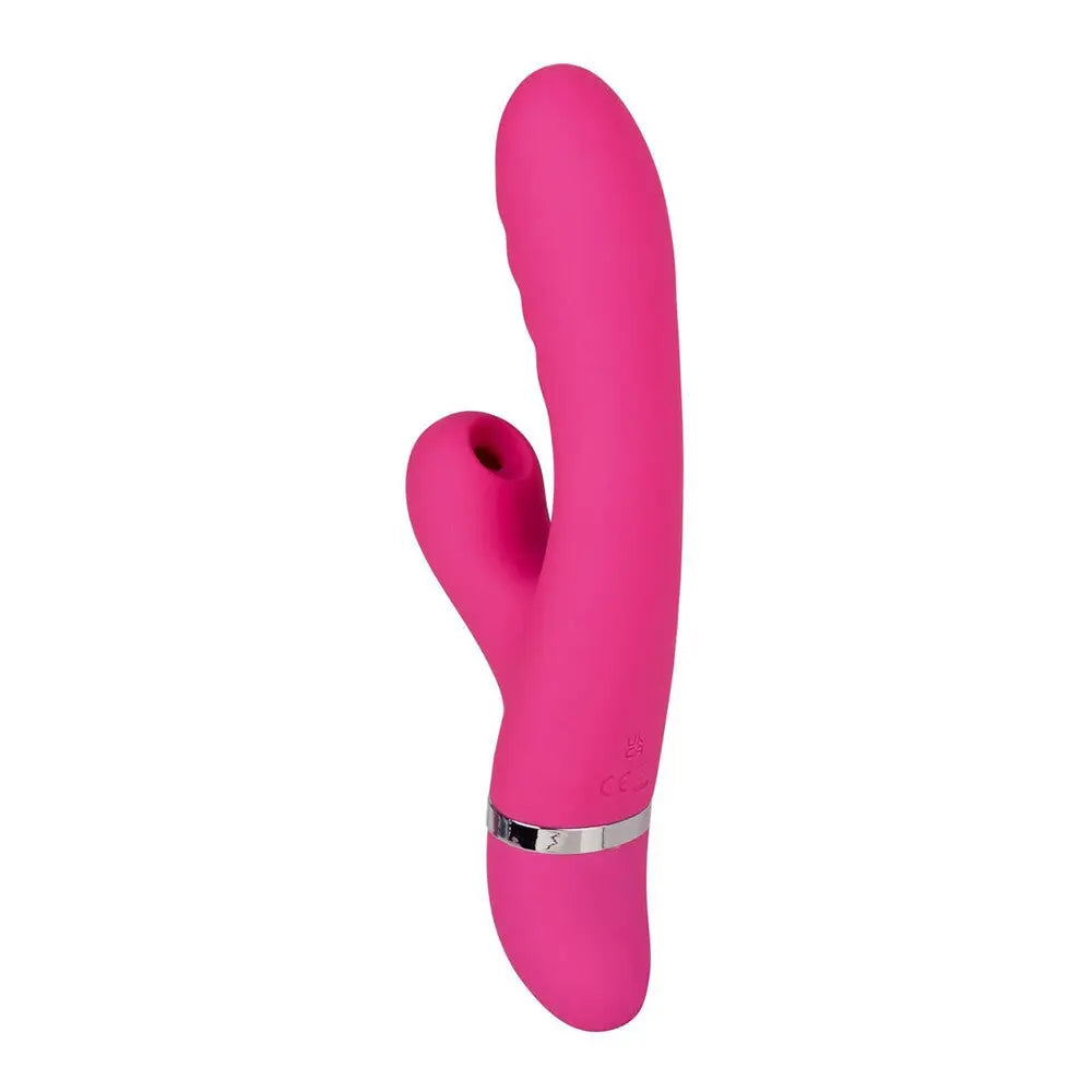 8 inch colt silicone multi speed pucker rabbit vibrator - peaches and screams