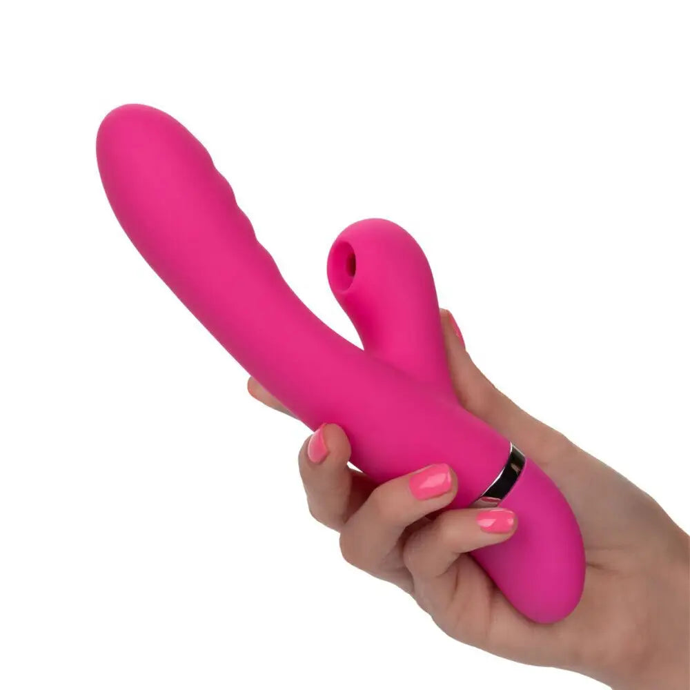 8 inch colt silicone multi speed pucker rabbit vibrator - peaches and screams