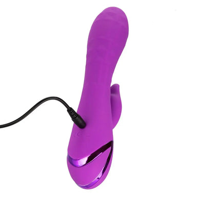 8-inch Colt Silicone Purple Rechargeable Rabbit Vibrator - Peaches and Screams